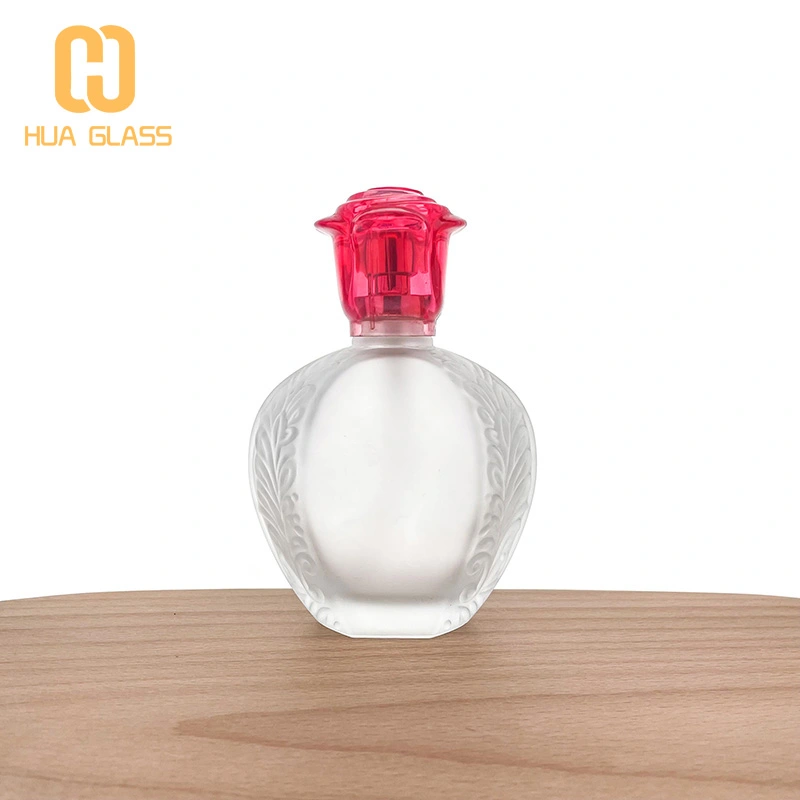 frasco de perfume de vidrio esmerilado de 100 ml