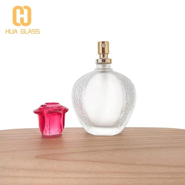 frasco de perfume de vidrio esmerilado de 100 ml
