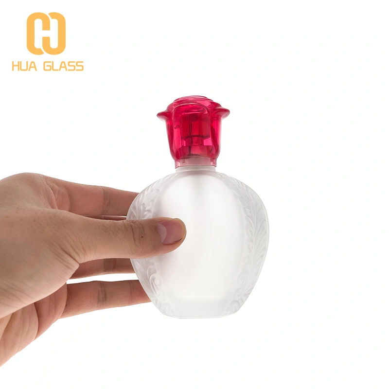 frasco de perfume de vidrio esmerilado de 100 ml