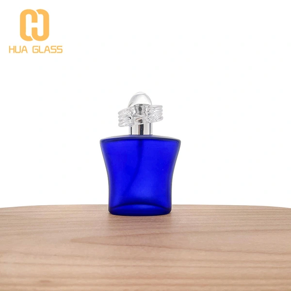 Frasco de perfume de vidrio de 50 ml Frasco de perfume vacío de vidrio escarchado de 50 ml