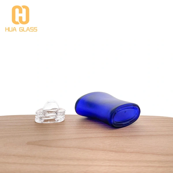 Frasco de perfume de vidrio de 50 ml Frasco de perfume vacío de vidrio escarchado de 50 ml