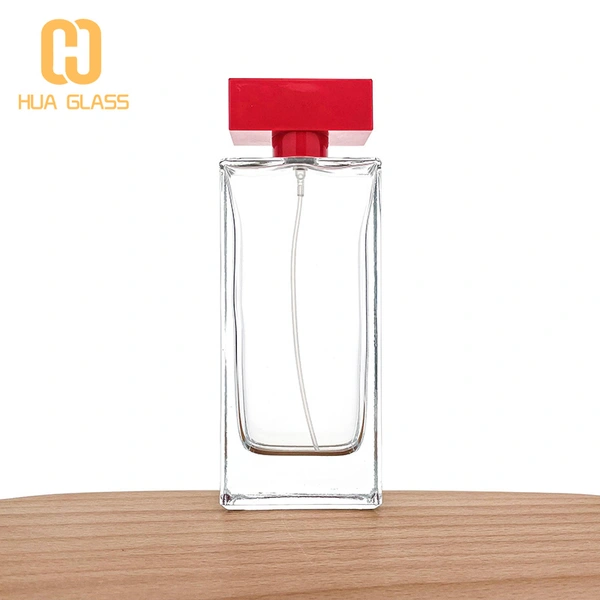 Оптовая пустые флаконы для духов с розово-синей крышкой