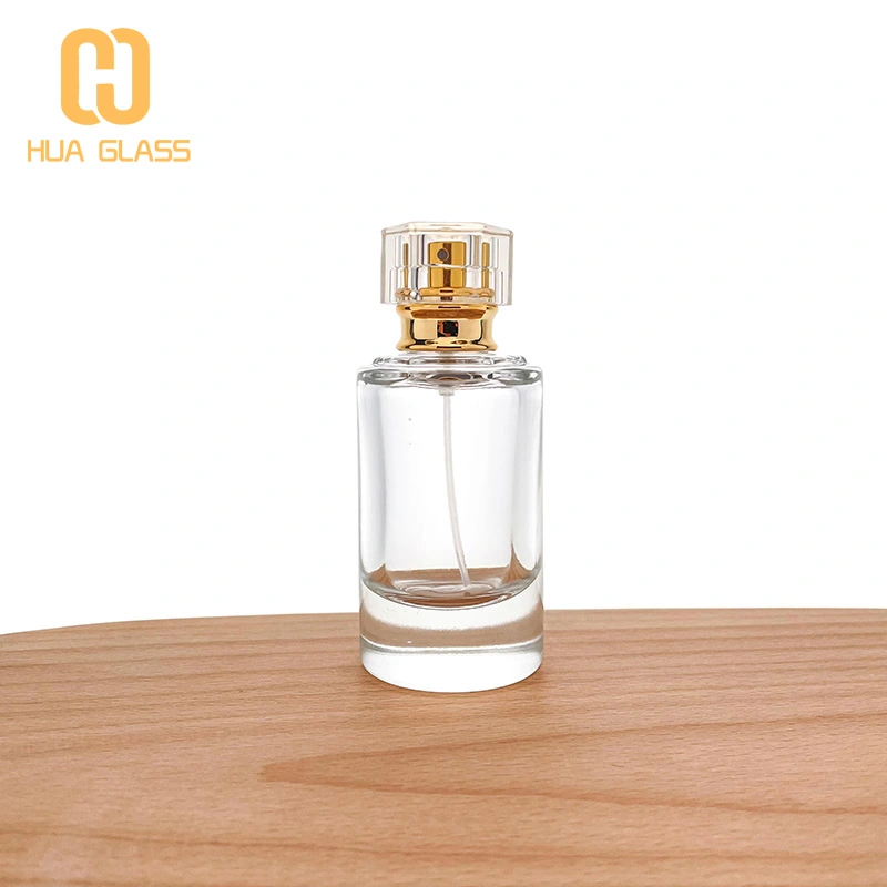صمم زجاجة عطر خاصة بك 50 مل زجاجة عطر مستديرة اسطوانة  