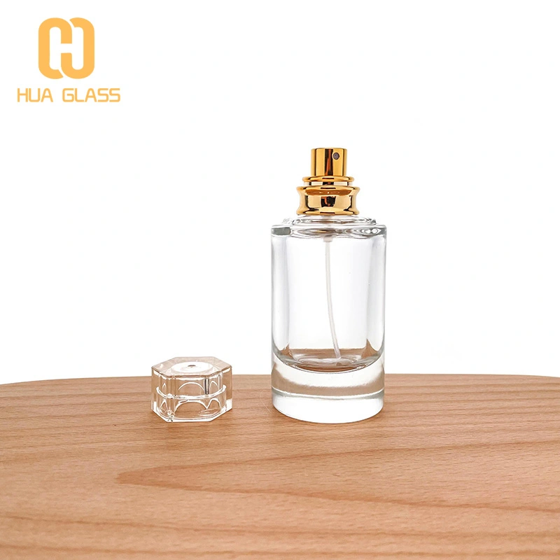 صمم زجاجة عطر خاصة بك 50 مل زجاجة عطر مستديرة اسطوانة  