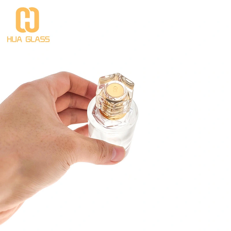 صمم زجاجة عطر خاصة بك 50 مل زجاجة عطر مستديرة اسطوانة  