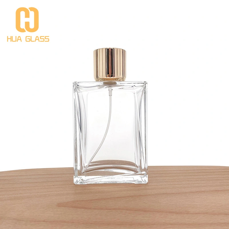 Frascos de perfume vacíos de lujo de 100 ml con tapa de zinc metálico  