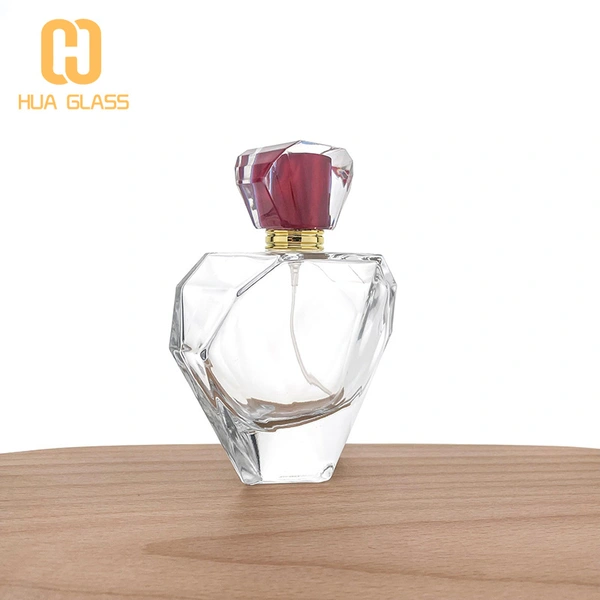 botella de spray de perfume en forma de corazón de 100 ml