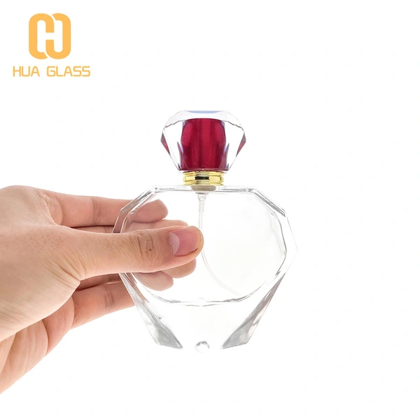 botella de spray de perfume en forma de corazón de 100 ml