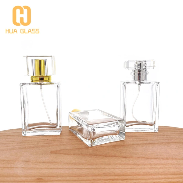 Многоразовый флакон с распылителем для духов квадратной формы 30 мл 50 мл 100 мл