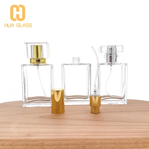 Многоразовый флакон с распылителем для духов квадратной формы 30 мл 50 мл 100 мл