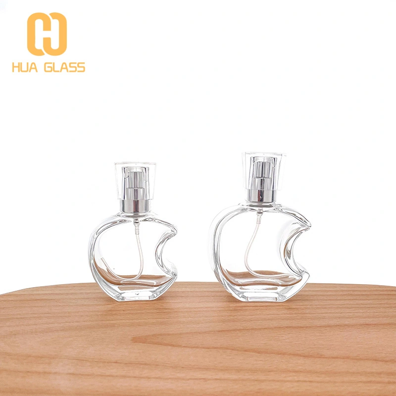 vente en gros flacon de parfum rechargeable 30ml forme de pomme 50ml  