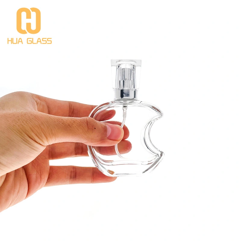 vente en gros flacon de parfum rechargeable 30ml forme de pomme 50ml  