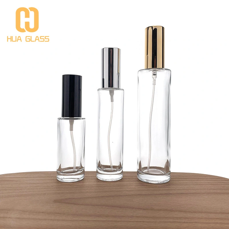flacon pulvérisateur de parfum rond cylindrique rechargeable 30ml 50ml 100ml  