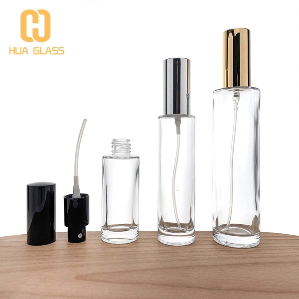 flacon pulvérisateur de parfum rond cylindrique rechargeable 30ml 50ml 100ml