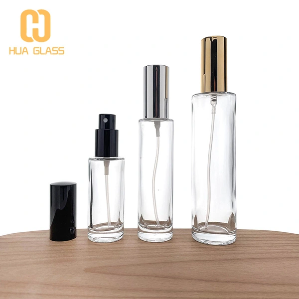 flacon pulvérisateur de parfum rond cylindrique rechargeable 30ml 50ml 100ml