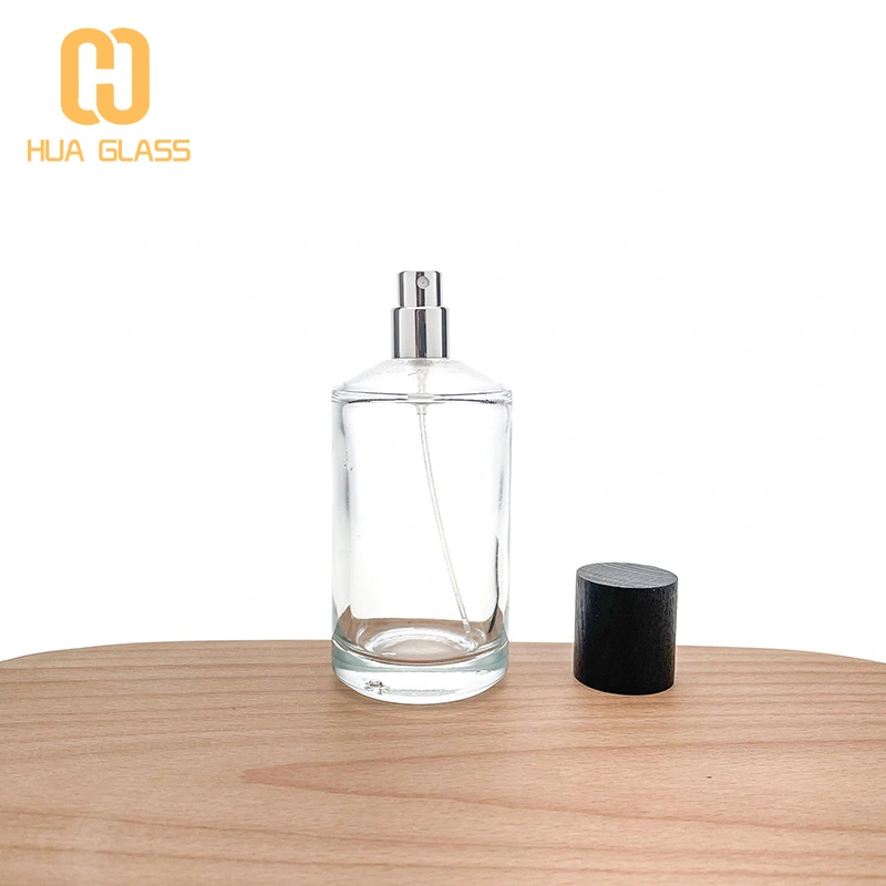 Bouteille de parfum 100 ml bouteilles de parfum fantaisie avec bouchon en bois  