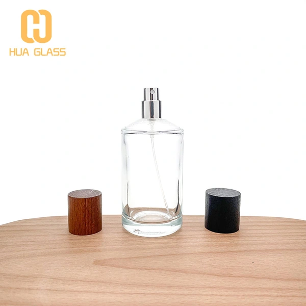 Bouteille de parfum 100 ml bouteilles de parfum fantaisie avec bouchon en bois