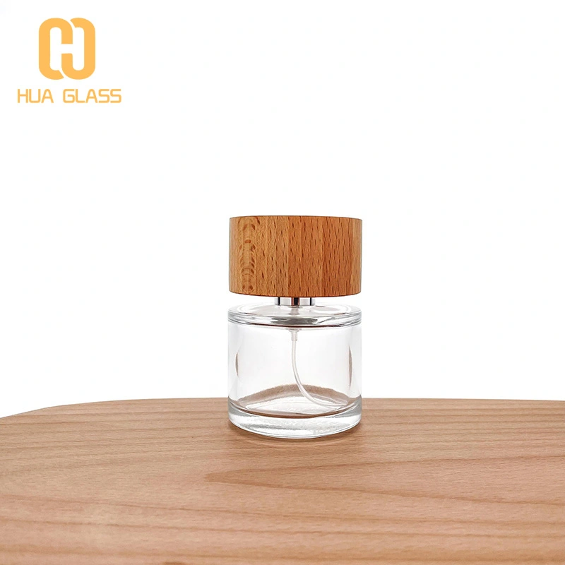 30 مل 50 مل 100 مل اسطوانة زجاجة عطر زجاجية مستديرة  