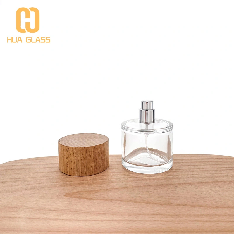 30 مل 50 مل 100 مل اسطوانة زجاجة عطر زجاجية مستديرة  