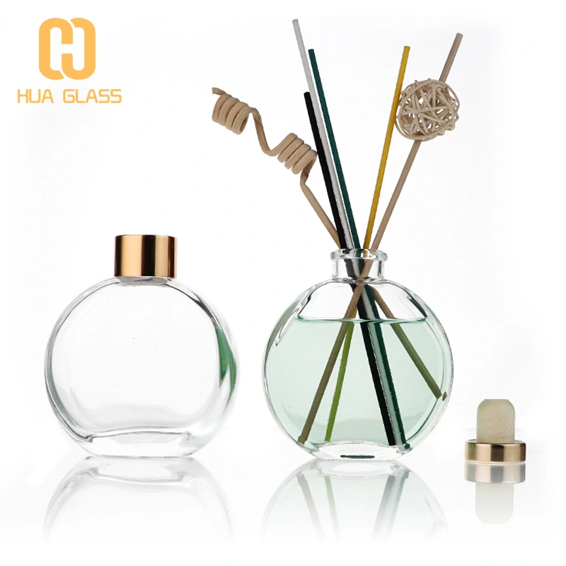  Chanel flat round 70ml 130ml 150ml clear colour glass reed diffuser