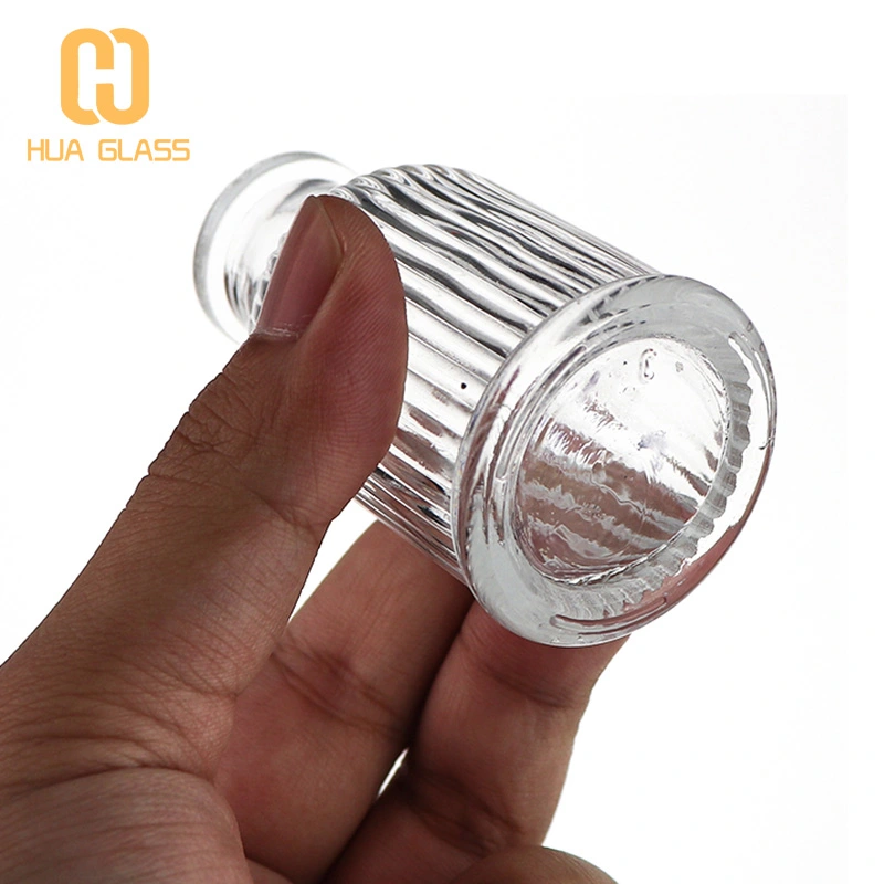 Flacon diffuseur à roseaux à rayures verticales de 40 ml 100 ml 220 ml