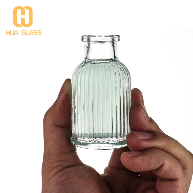 Flacon diffuseur à roseaux à rayures verticales de 40 ml 100 ml 220 ml