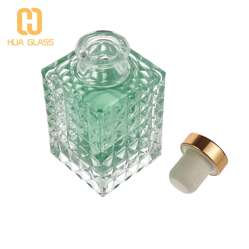 100 مل زجاجة الناشر القصب مربع  