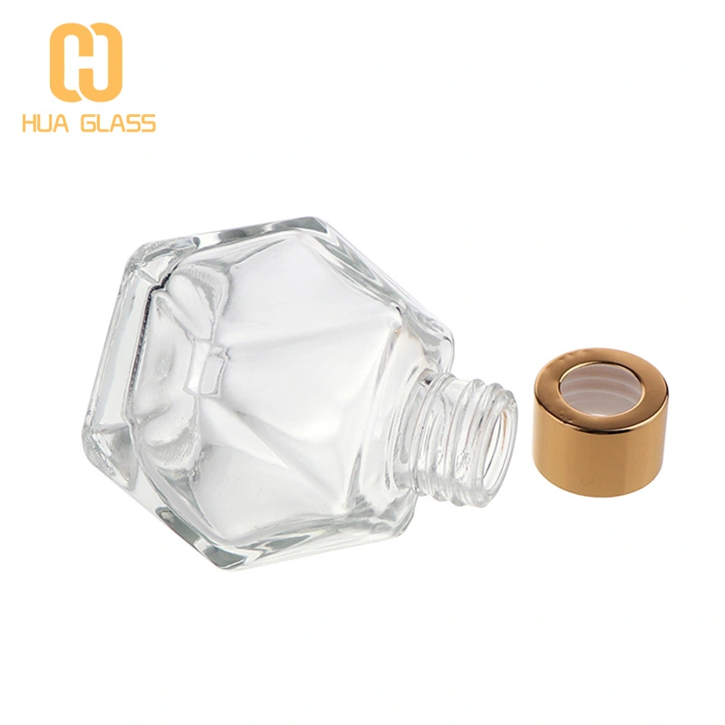 Flacon diffuseur roseau fantaisie de forme hexagonale de 200 ml