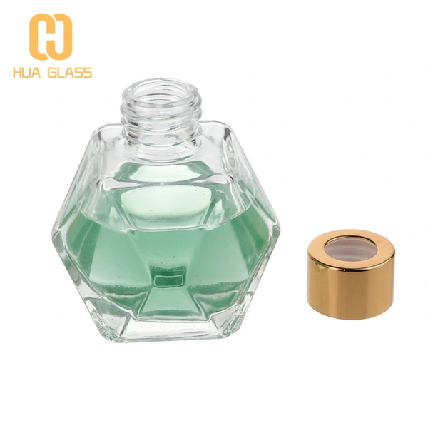 fancy 200ml hexagon shape reed diffuser bottle