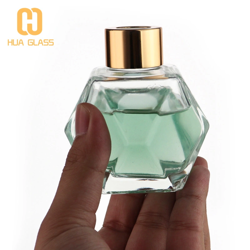 Flacon diffuseur roseau fantaisie de forme hexagonale de 200 ml