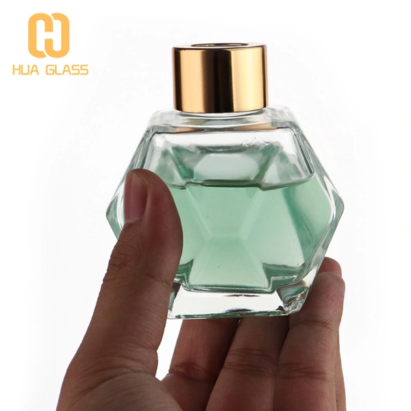 fancy 200ml hexagon shape reed diffuser bottle