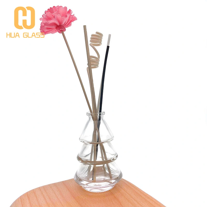 80 مللي شكل شجرة عيد الميلاد زجاجة الناشر القصب