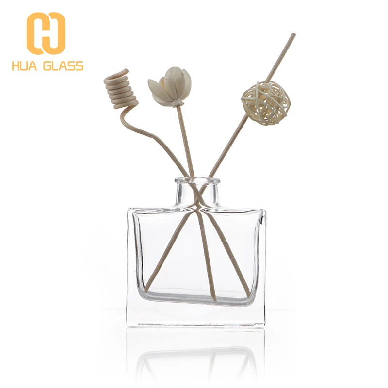 50ml 120ml 140ml square glass reed diffuser bottle