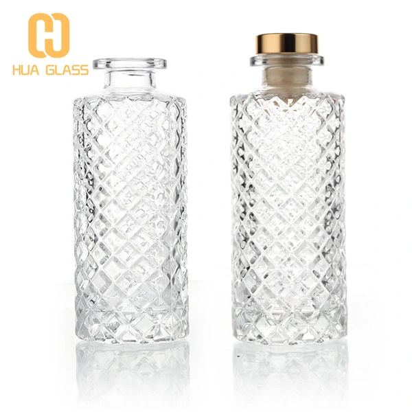 170ml cylinder round glass reed diffuser bottle