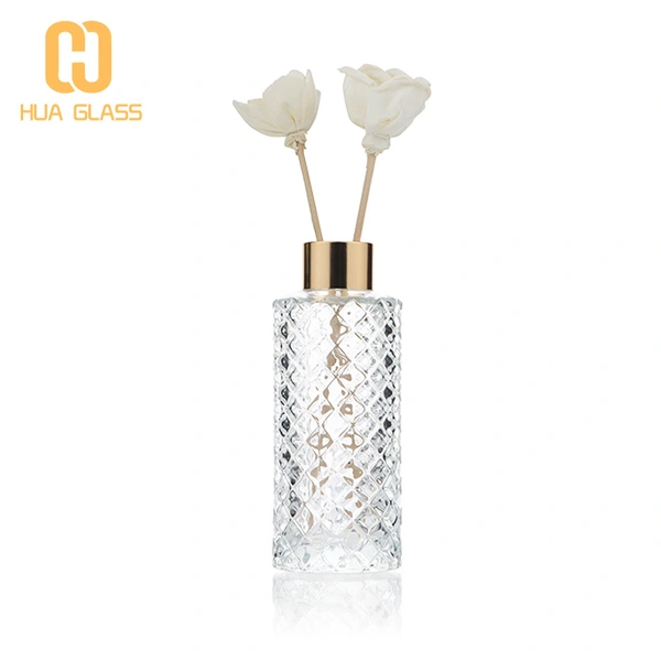 170ml cylinder round glass reed diffuser bottle