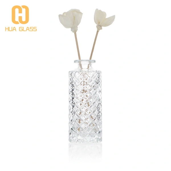 170ml cylinder round glass reed diffuser bottle