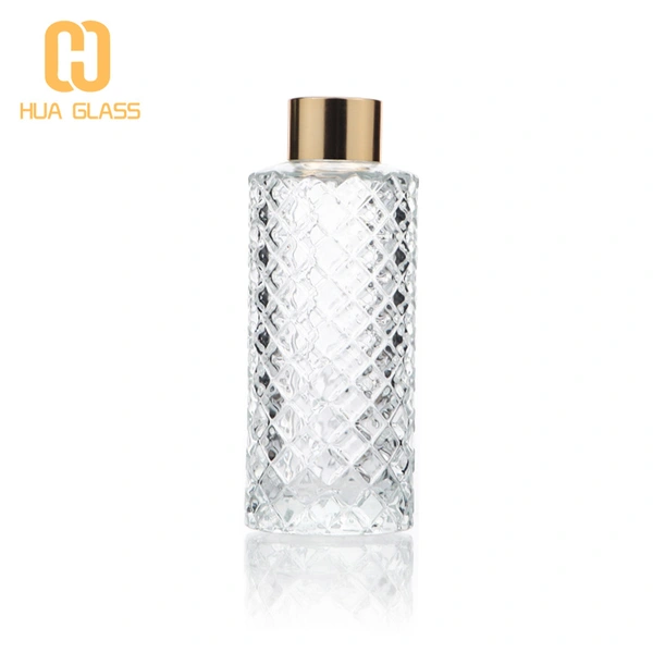 170ml cylinder round glass reed diffuser bottle