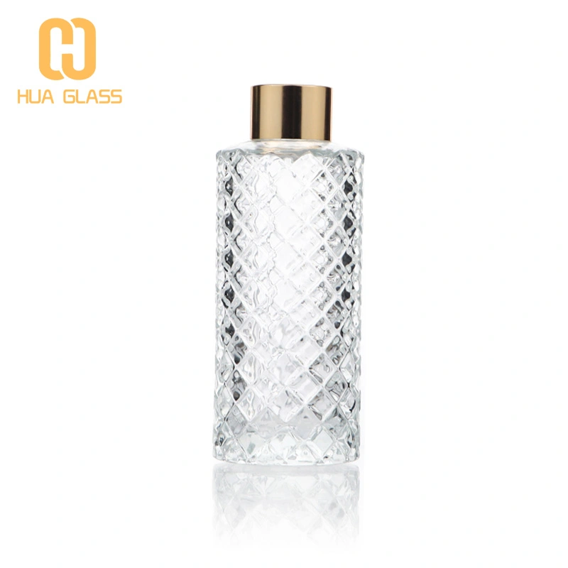 170ml cylinder round glass reed diffuser bottle