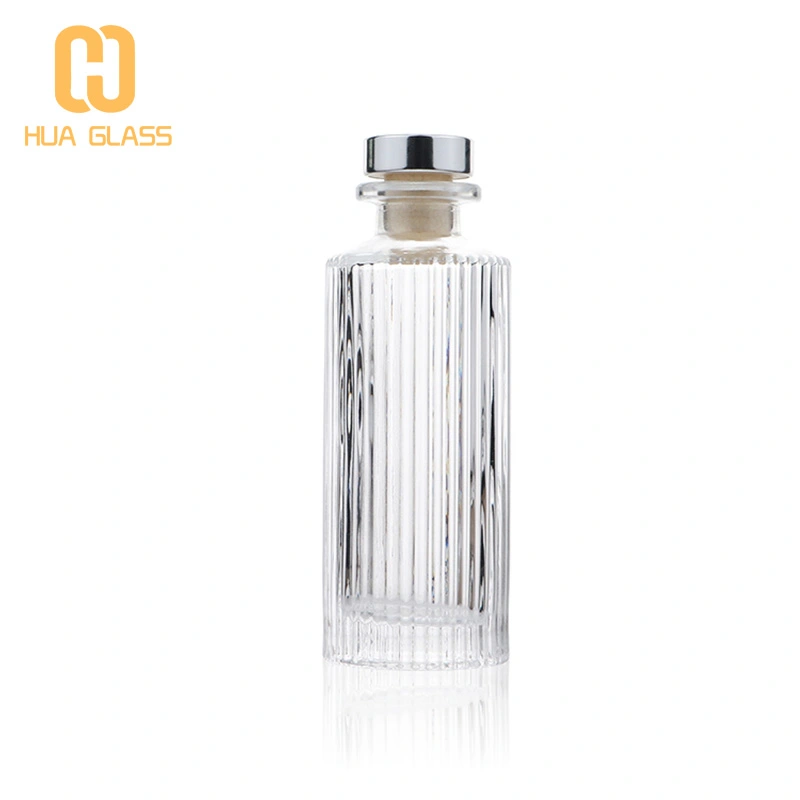 Flacon diffuseur à roseaux en verre rond de 170 ml