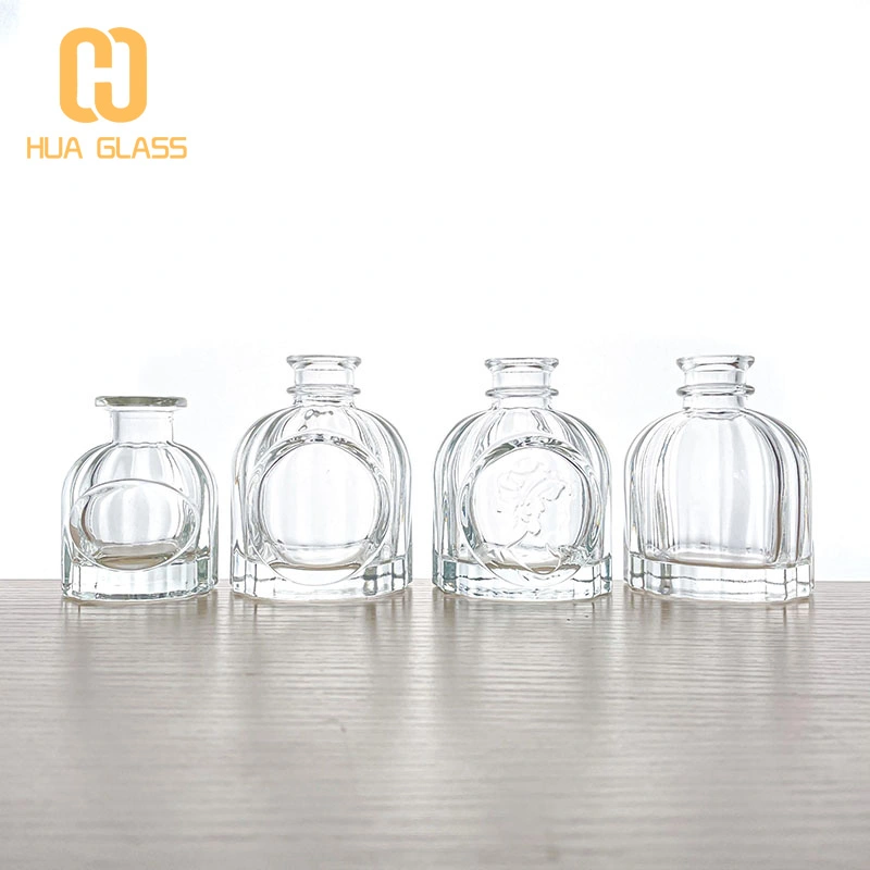 50ml 100ml round glass reed diffuser bottle
