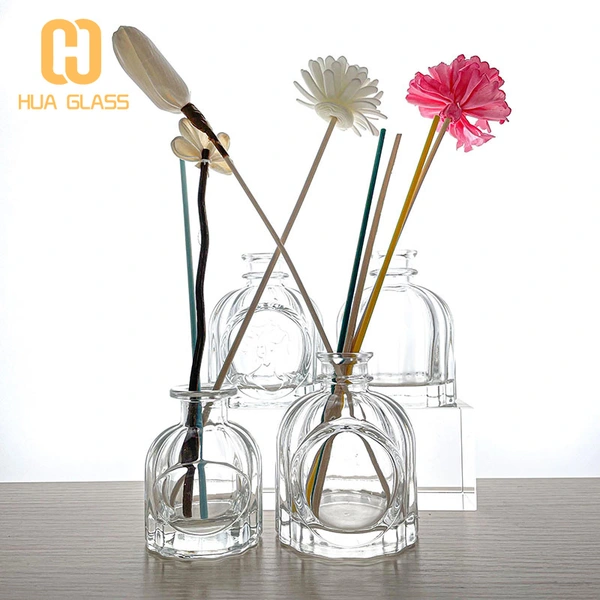 50ml 100ml round glass reed diffuser bottle