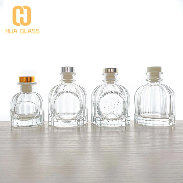 50ml 100ml round glass reed diffuser bottle