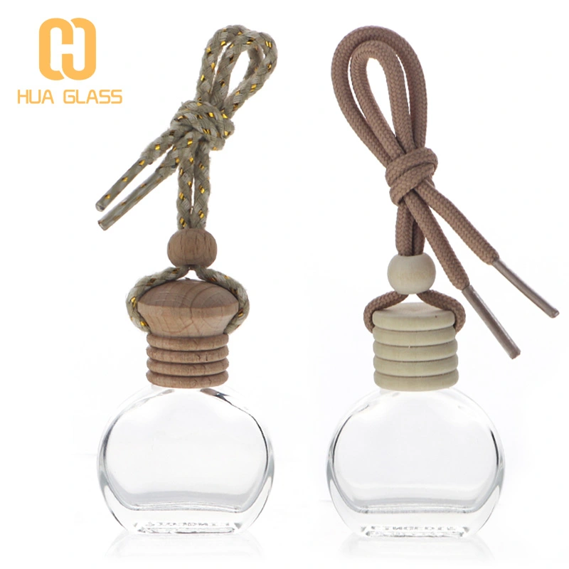 5 мл 8 мл 10 мл квадратный круглый автомобильный освежитель воздуха подвесная бутылка стеклянная бутылка для духов