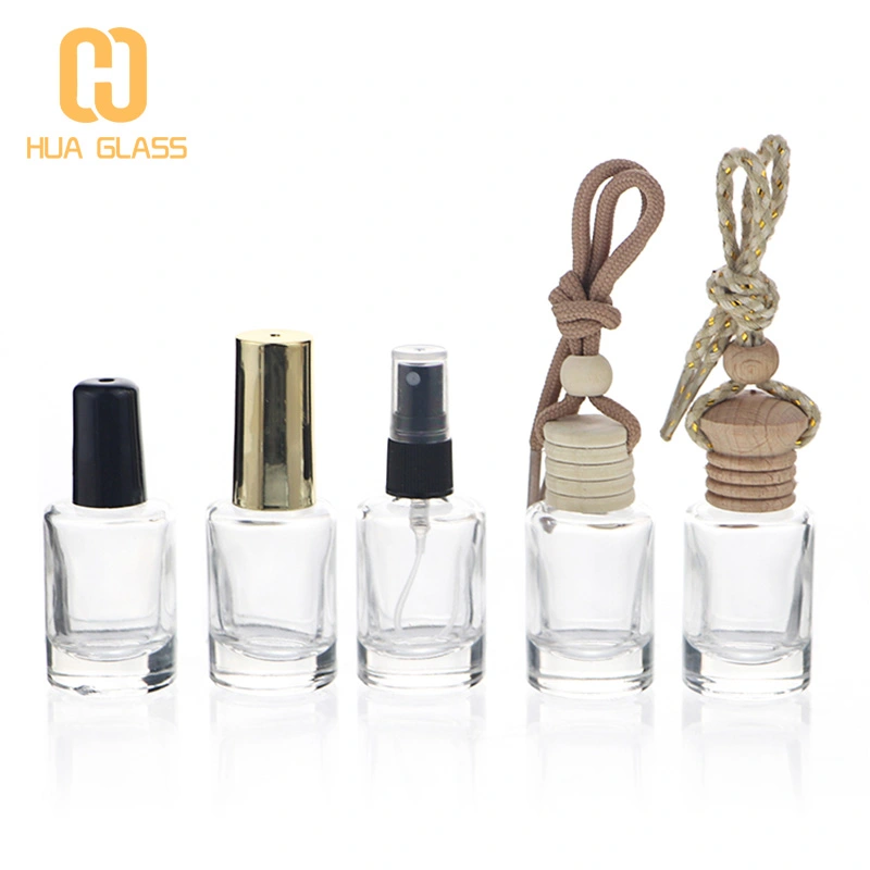 5 мл 8 мл 10 мл квадратный круглый автомобильный освежитель воздуха подвесная бутылка стеклянная бутылка для духов