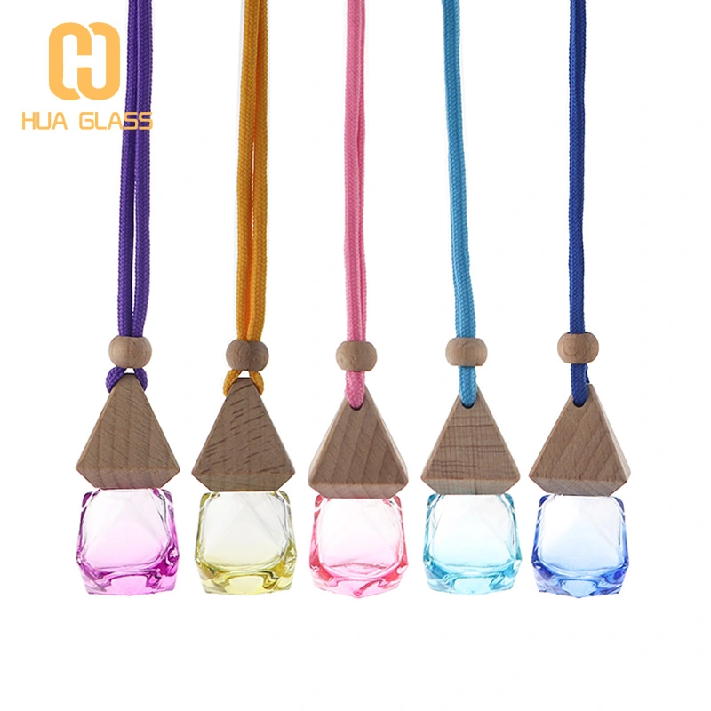 Bouteille suspendue de désodorisant de voiture en forme de diamant colorfu de 8 ml
