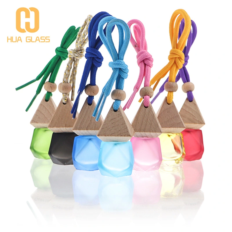 8 мл цветной стеклянный флакон с бриллиантами, подвесной автомобильный парфюм