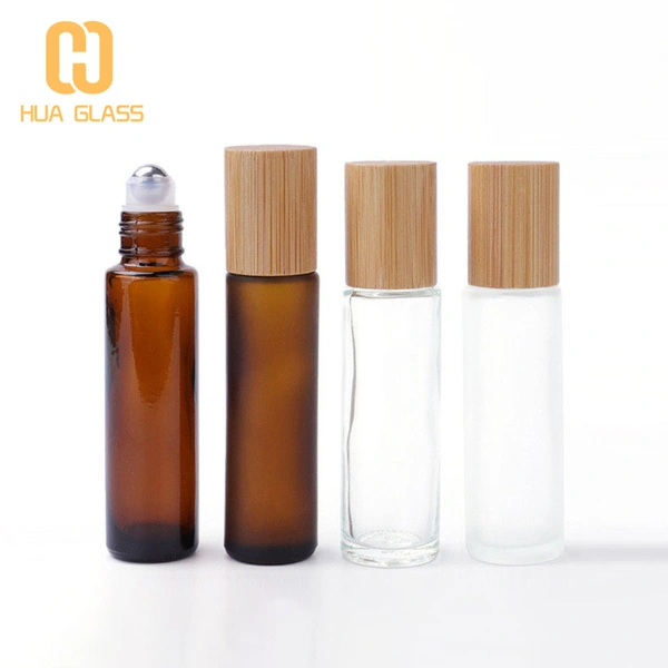 5 مل 10 مل من الخيزران على زجاجات العطور بغطاء من الخيزران