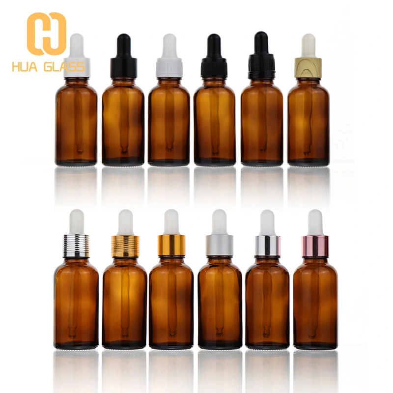 30 مل زجاجة قطارة من الزجاج العنبر