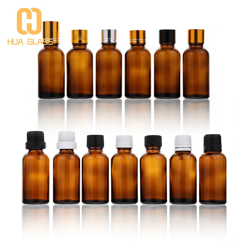 30 مل زجاجة قطارة من الزجاج العنبر