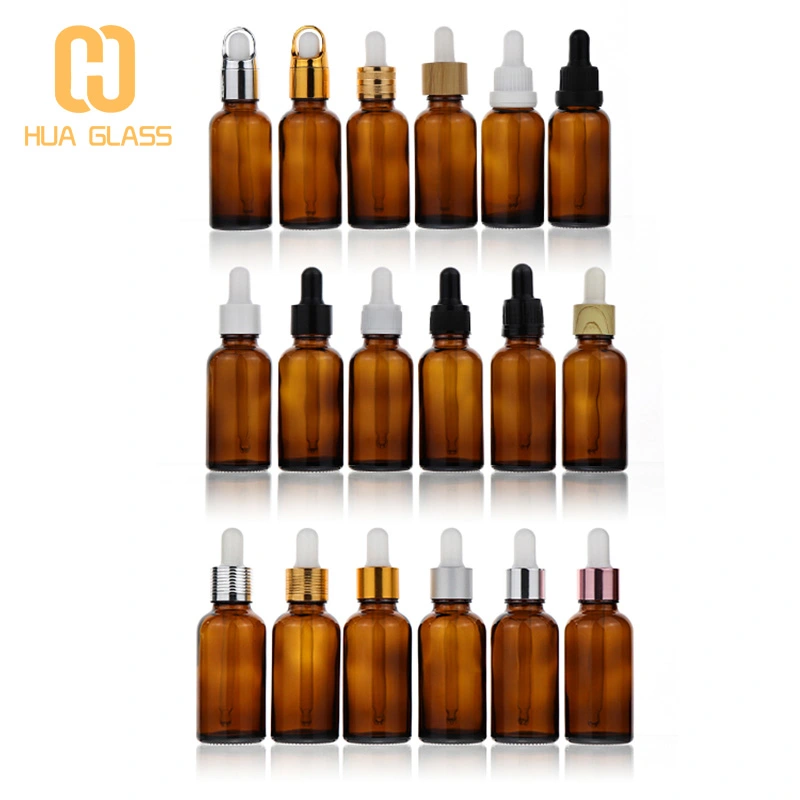 30 مل زجاجة قطارة من الزجاج العنبر